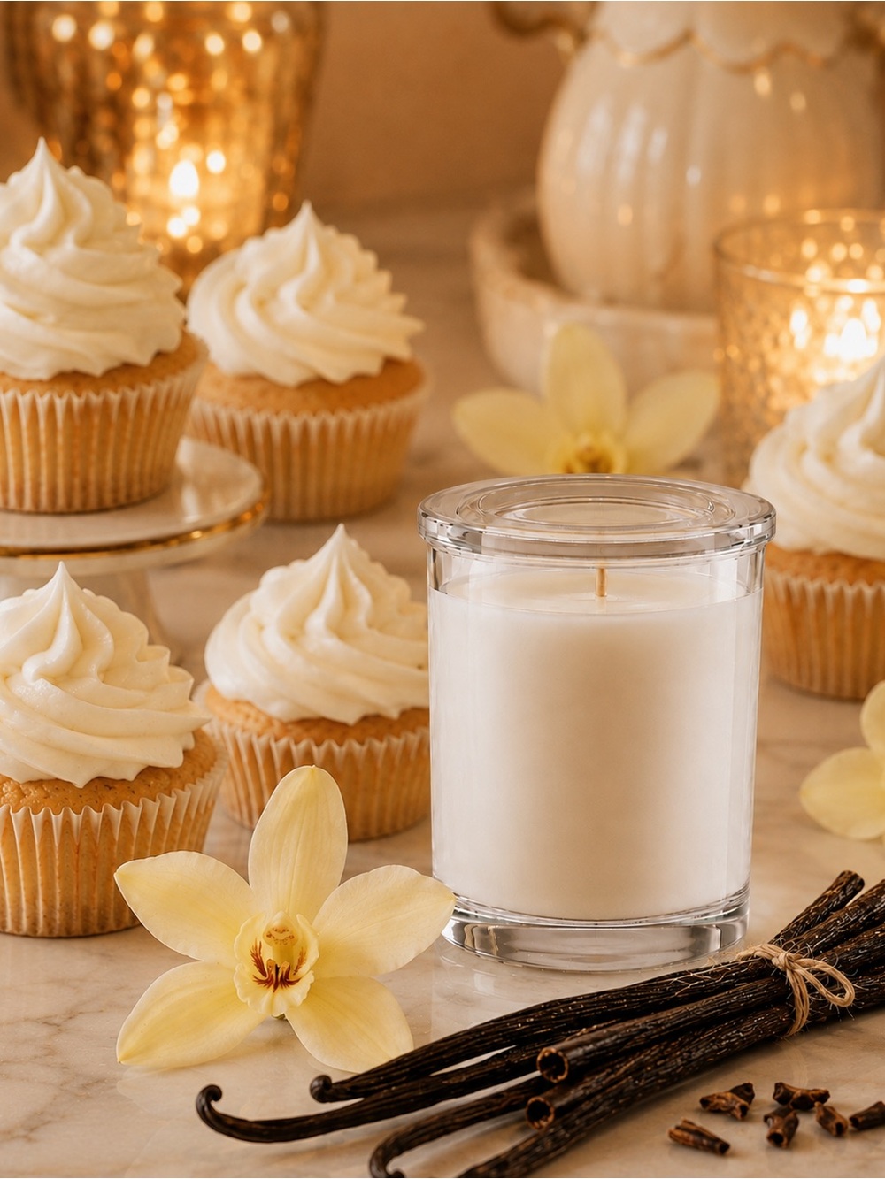 ✨ Vanilla Cupcake Scented Candle